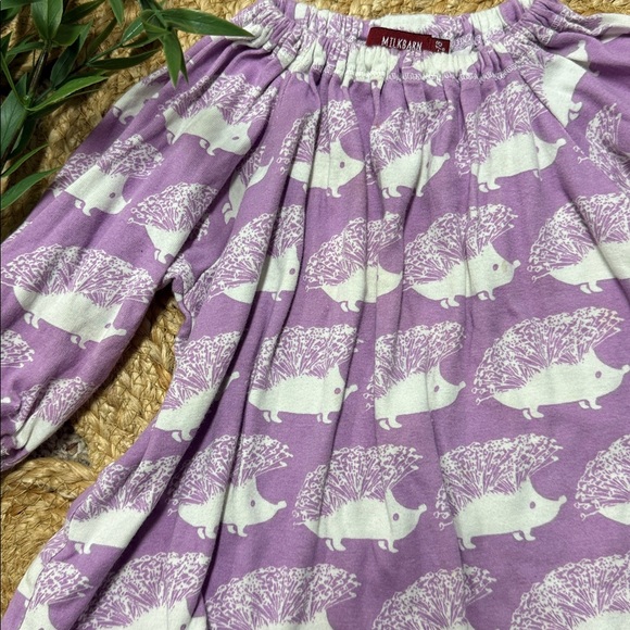 MILKBARN 12-18mo porcupine  Organic Cotton print Top. - Picture 2 of 5
